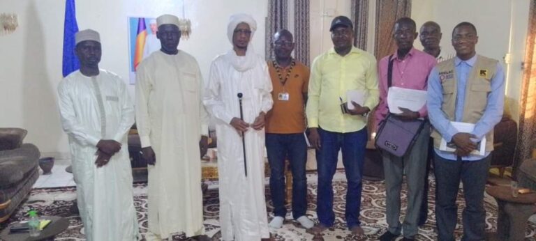 Tchad :Le Gouverneur de la Province du Lac reçoit l&rsquo;IRC pour l&rsquo;évaluation finale du projet ADELAC