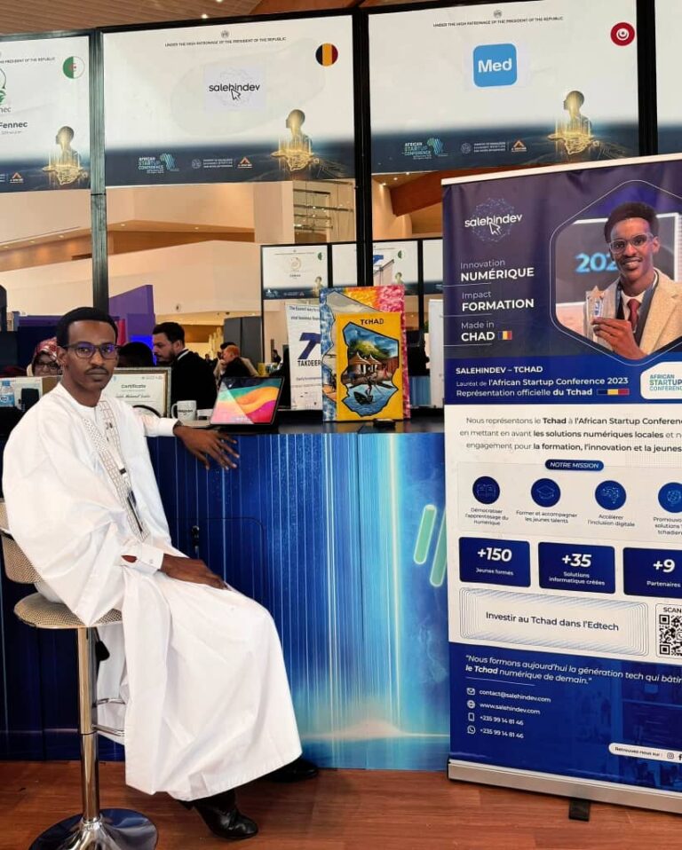 تشاد.. نبضٌ ريادي في قلب الابتكار القاريتحت سماء الجزائر العاصمة، تدبُّ الحياة في عروق الإبداع القاري اليوم مع انطلاق النسخة الرابعة لمؤتمر الشركات الناشئة الأفريقية، لتُرسم ملامحُ غدٍ واعدٍ يجمع صفوة المبتكرين في فضاء واحد.