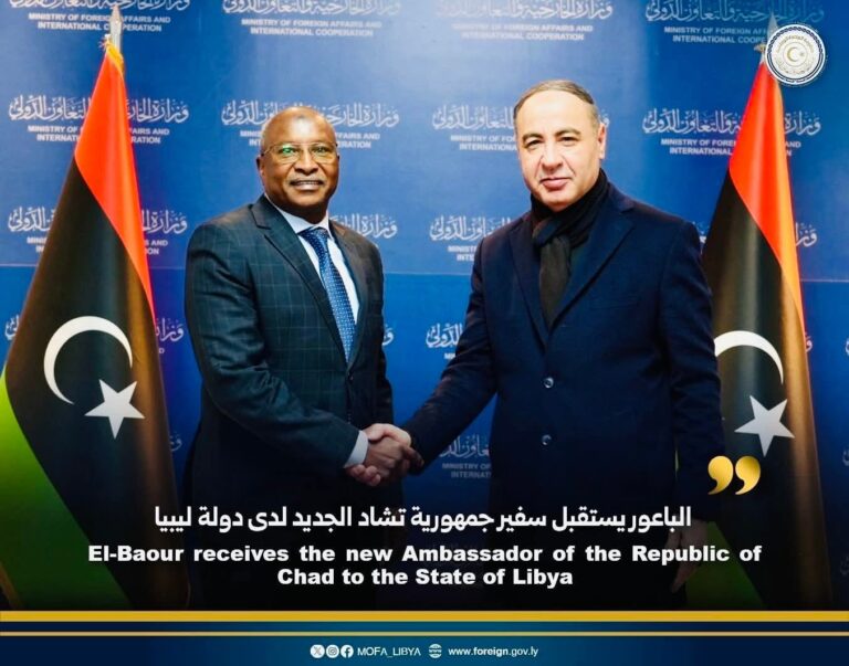 Diplomatie : Arrivée du nouvel ambassadeur du Tchad à Tripoli