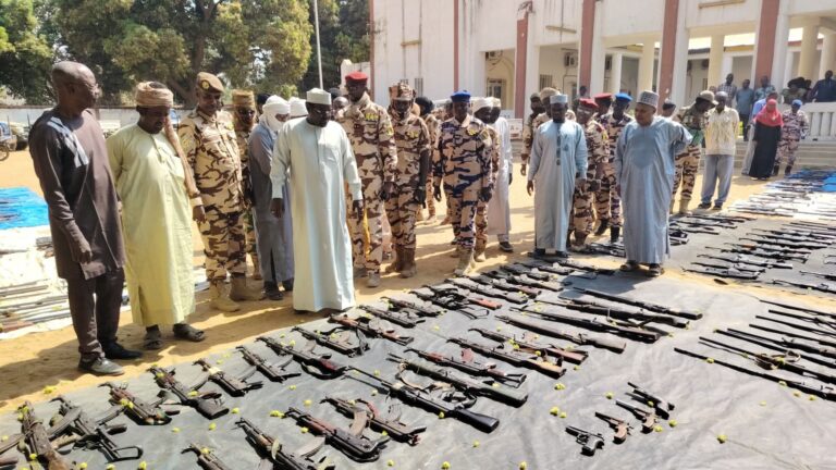 Moyen-Chari : 214 armes saisies lors d’une opération de désarmement des civils